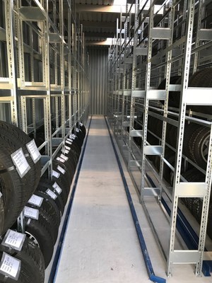 Reifenlagerhalle von Circle Hallensysteme
